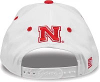 The Game Men's Nebraska Cornhuskers White Bar Adjustable Hat