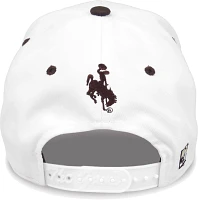 The Game Men's Wyoming Cowboys White Bar Adjustable Hat