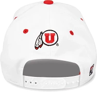 The Game Men's Utah Utes White Bar Adjustable Hat