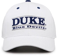 The Game Men's Duke Blue Devils White Bar Adjustable Hat