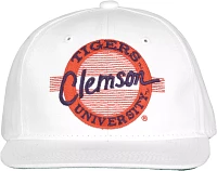 The Game Men's Clemson Tigers White Circle Adjustable Hat