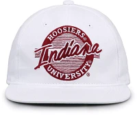 The Game Men's Indiana Hoosiers White Retro Circle Adjustable Hat