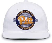 The Game Men's Pitt Panthers White Retro Circle Adjustable Hat