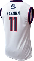 Genuine Collective Men's Connecticut Huskies Alex Karaban #11 White Replica Basketball Jersey