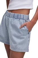 Good American Women's Denim Diamond Shorts