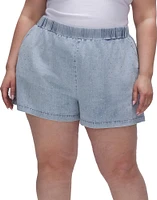 Good American Women's Denim Diamond Shorts