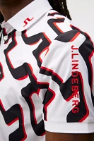 J.Lindeberg Men's Tour Tech Print Polo