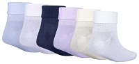 Nike Girls' Fold Over Ankle Socks 6-Pack