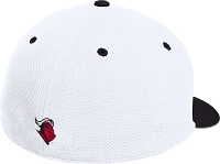 adidas Men's Rutgers Scarlet Knights White Mesh Fitted Hat