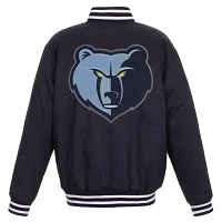 JH Design Men's Memphis Grizzlies Navy Twill Jacket