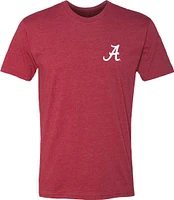 Great State Clothing Men's Alabama Crimson Tide Crimson Washed Flag T-Shirt