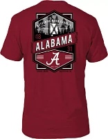 Great State Clothing Men's Alabama Crimson Tide Crimson Double Diamond Crest T-Shirt