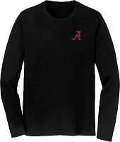 Great State Clothing Men's Alabama Crimson Tide Deer Skull Badge Black Long Sleeve T-Shirt