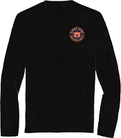 Great State Clothing Men's Auburn Tigers Black Whiskey Label Long Sleeve T-Shirt