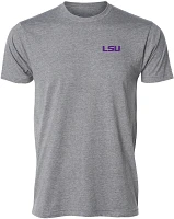Great State Clothing Men's LSU Tigers Grey Washed Flag T-Shirt