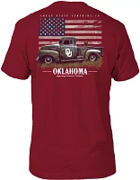 Great State Clothing Men's Oklahoma Sooners Crimson Vintage Truck T-Shirt