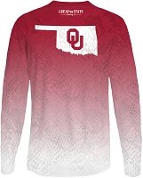 Great State Clothing Men's Oklahoma Sooners Crimson Long Sleeve T-Shirt