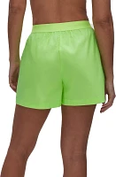 Good American Women's Coated Poplin Shorts