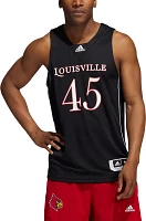 adidas Men's Louisville Cardinals #45 Black Swingman Replica Basketball Jersey