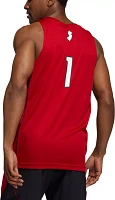 adidas Men's Rutgers Scarlet Knights #1 Swingman Replica Basketball Jersey