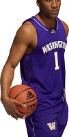 adidas Men's Washington Huskies #1 Purple Swingman Replica Basketball Jersey