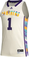 adidas Men's Prairie View A&M Panthers #1 White Replica Basketball Jersey