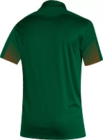 adidas Men's Miami Hurricanes Gren Primeblue Sideline Performance Polo