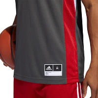 adidas Men's Louisville Cardinals #1 Grey Reverse Retro Replica Basketball Jersey