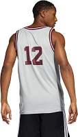 adidas Men's Texas A&M Aggies #1 Grey Reverse Retro 2.0 Replica Basketball Jersey