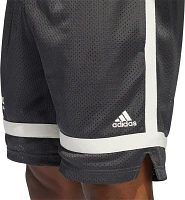 adidas Men's Kansas Jayhawks Grey Retro Reverse Basketball Shorts