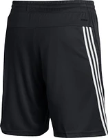 adidas Youth Miami Hurricanes Black 3-Stripes Knit Performance Shorts