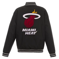 JH Design Men's Miami Heat Black Twill Jacket