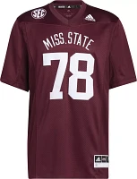 adidas Men's Mississippi State Bulldogs #1 Maroon Replica Football Jersey