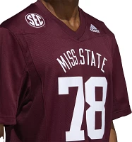 adidas Men's Mississippi State Bulldogs #1 Maroon Replica Football Jersey