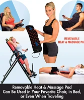 Health Gear Deluxe Heat & Vibration Massage Inversion Table