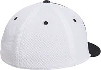 adidas Men's Louisville Cardinals White Mesh Fitted Hat