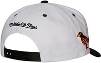 Mitchell & Ness Men's Baltimore Orioles White Pro Snapback Hat