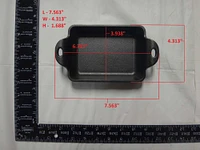 Lodge 10 oz. Cast Iron Rectangle Mini Server