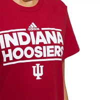 adidas Women's Indiana Hoosiers Red Fresh T-Shirt