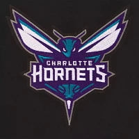 JH Design Men's Charlotte Hornets Black Reversible Wool Jacket