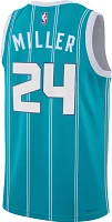 Nike Adult Charlotte Hornets Brandon Miller #24 Teal Dri-FIT Icon Jersey