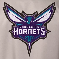 JH Design Men's Charlotte Hornets Grey Twill Jacket