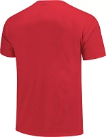 Image One Adult Houston Cougars Red Color Circles T-Shirt