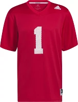 adidas Men's Nebraska Cornhuskers #1 Scarlet 2022 Strategy Football Jersey