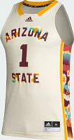 adidas Men's Arizona State Sun Devils #1 White Replica Basketball Jersey