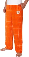 College Concepts Men's Clemson Tigers Orange Concord Flannel Pants