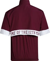 adidas Men's Texas A&M Aggies Maroon Strategy Short Sleeve 1/4 Zip