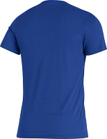 adidas Men's Kansas Jayhawks Blue Blend T-Shirt