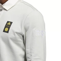 adidas Orlando City 2023 Silver Travel Long Sleeve Polo