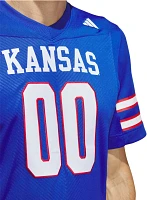 adidas Men's Kansas Jayhawks Blue Premier Replica Football Jersey